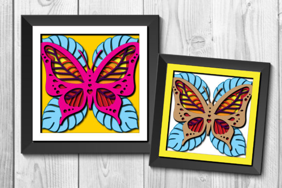 Butterfly 3D SVG for Shadow Boxes
