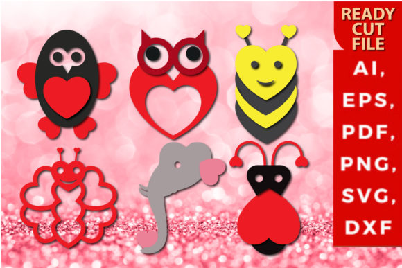 Cute Valentine Animal 3D SVG Shapes Review