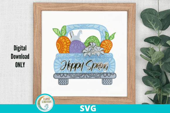 Hoppy Spring 3D SVG for Shadow Boxes