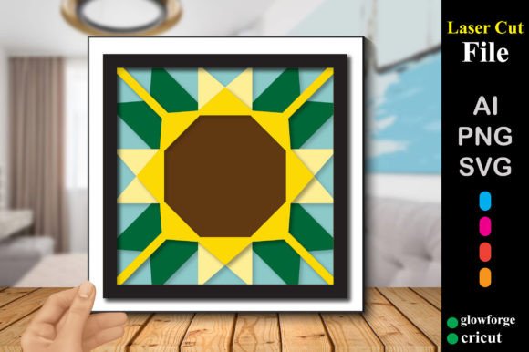 Layered Quilt Shadow Box 3D SVG Review