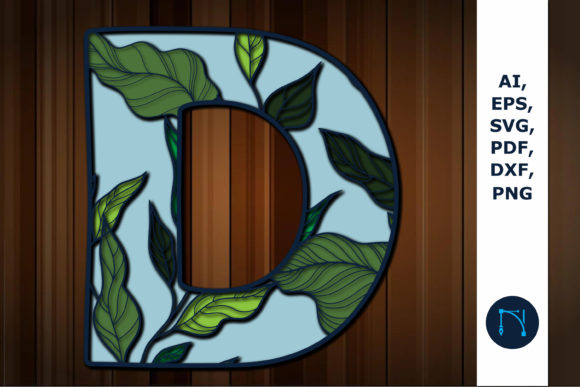 Review: Layer Floral Alphabet D 3D SVG for Embroidery