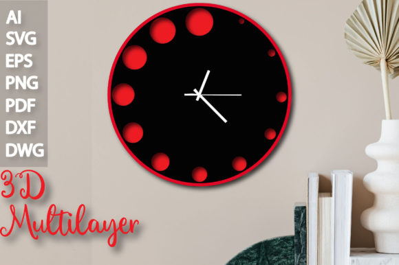 Review: Multilayer Clock 3D SVG Files for Embroidery