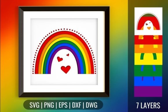 Reviewing the LGBT Rainbow Shadowbox SVG for Real Embroidery