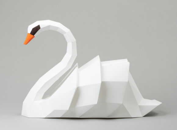 Swan 3D SVG for Animals Craft Projects