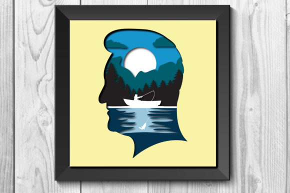 Underwater Fishing Shadow Box 3D SVG Review